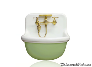 1916 COUPE D'CIRCE - Wall-mounted porcelain handrinse basin _ WatermarkFixtures