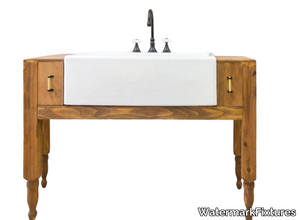 CADDO TWO - Floor-standing reclaimed wood vanity unit _ WatermarkFixtures