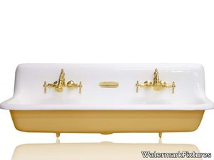 CALDWELL - Double cast iron washbasin _ WatermarkFixtures