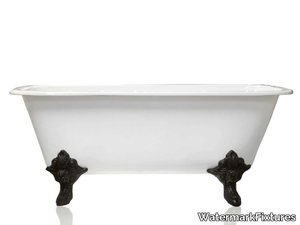 EDWARDIAN CONCORDIA - Freestanding oval cast iron bathtub _ WatermarkFixtures