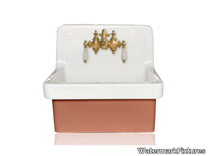 COUPE D'CARRE - Cast iron washbasin _ WatermarkFixtures