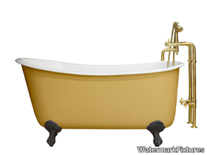 LASALLE - Freestanding oval cast iron bathtub _ WatermarkFixtures