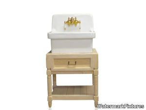 RICHLAND - Single floor-standing wooden vanity unit _ WatermarkFixtures