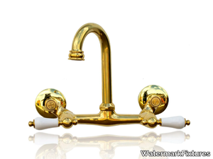 WMF-LF-604-PL - Wall-mounted 2 hole brass washbasin mixer _ WatermarkFixtures