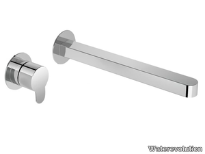 CLIP T9.16 - Wall-mounted chromed brass washbasin tap _ Waterevolution