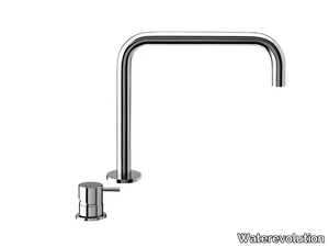 FLOW T1.14+T1.B1.12H - Chromed brass washbasin tap _ Waterevolution