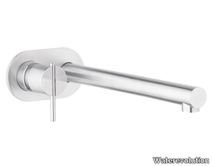 S22 T4.161 B - Wall-mounted stainless steel washbasin tap _ Waterevolution