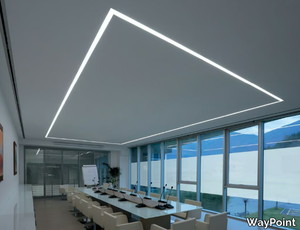 STRIPE SYSTEM FRAMELESS - Ceiling mounted Anodized aluminium linear lighting profile for LED modules _ WayPoint