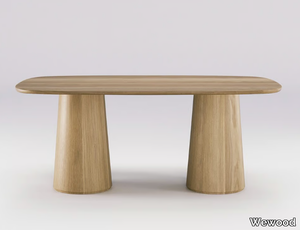 AMOS - Rectangular wooden dining table _ Wewood