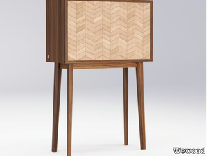 MISTER - Solid wood sideboard with flap doors _ Wewood