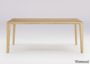 RAIA - Rectangular solid wood table _ Wewood