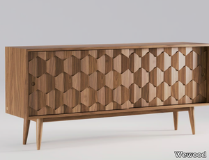 SCARPA - Oak sideboard with sliding doors _ Wewood