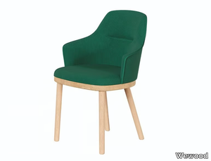 SARTOR - Upholstered fabric chair with armrests _ Wewood