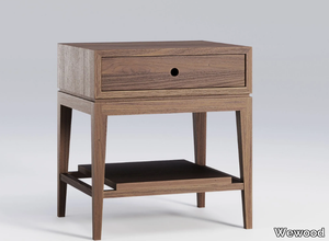 CRIADO-MUDO - Walnut bedside table with drawers _ Wewood