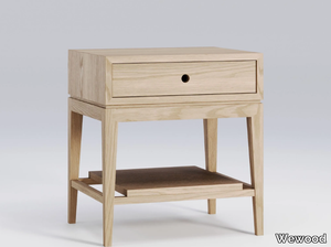 CRIADO-MUDO - Oak bedside table with drawers _ Wewood