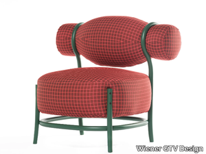 CHIGNON - Fabric armchair with armrests _ Wiener GTV Design
