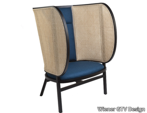 HIDEOUT LOUNGE CHAIR - Beech armchair high-back _ Wiener GTV Design