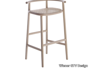 SINGLE CURVE BARSTOOL - High beech barstool _ Wiener GTV Design