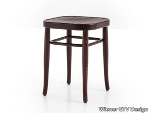 VIENNA 144 - Low beech stool _ Wiener GTV Design