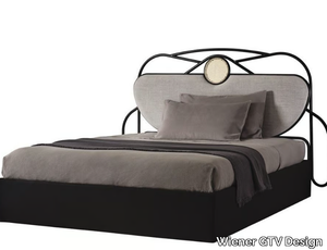 YVETTE - Wooden bed with upholstered headboard _ Wiener GTV Design