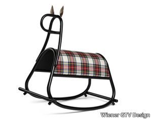 FURIA - WINTER EDITION - Beech and fabric rocking horse _ Wiener GTV Design