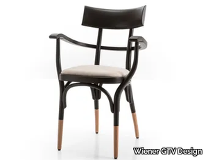 CZECH - Beech chair with integrated cushion _ Wiener GTV Design