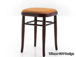 VIENNA 144 - Low upholstered beech stool _ Wiener GTV Design