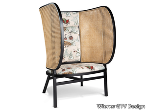 HIDEOUT - WINTER EDITION - Beech armchair high-back _ Wiener GTV Design