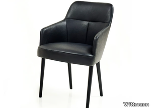 MONO - Leather chair with armrests _ Wittmann