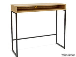 FRAME - Rectangular wood veneer console table _ Woodman