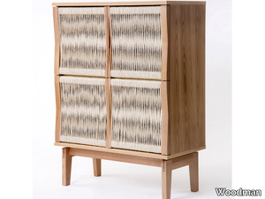 LILLA ATELJEN - Wood veneer highboard with doors _ Woodman