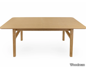 CURVED - Extending oak dining table _ Woodman