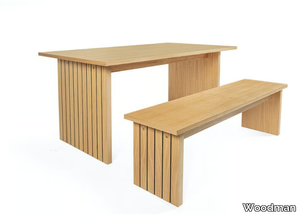 STRIPE - Wood veneer bench _ Woodman