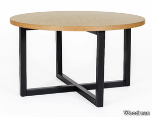 CAMDEN - Round wood veneer coffee table _ Woodman