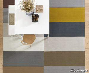 FOURWAYS - Striped rectangular paper yarn rug _ Woodnotes