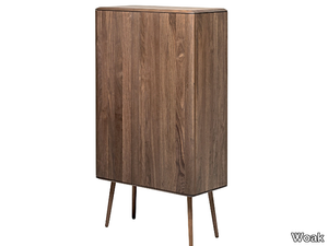 MALIN - Solid wood highboard with doors _ Woak