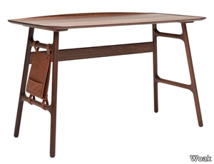 MALIN - Rectangular solid wood writing desk _ Woak