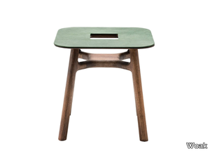 MARSHALL - Square solid wood side table _ Woak