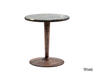 NINAS - Round marble side table _ Woak