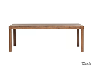 BURLY - Rectangular walnut table _ Woak