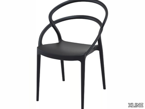 3335 - Garden chair with armrests open back _ XLINE