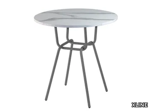 INVERSO - Round laminate table _ XLINE