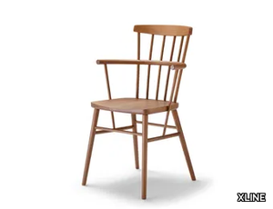 1453 - Wooden chair with armrests _ XLINE