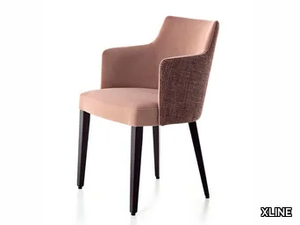 4191 - Fabric chair with armrests _ XLINE