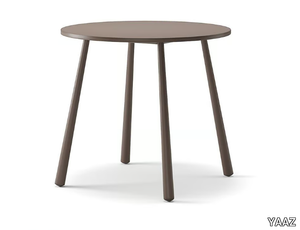 TURTLE - Round aluminium garden table _ YAAZ