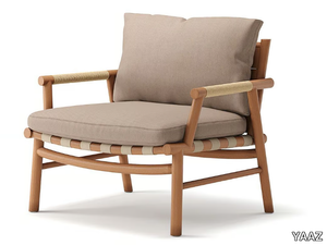 UZ - Teak and Sunbrella® garden armchair _ YAAZ