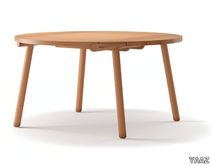 UZ - Round teak garden table _ YAAZ