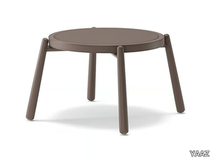 TURTLE - Round aluminium garden side table _ YAAZ