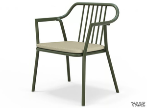 MONTE - Aluminium garden chair with armrests _ YAAZ