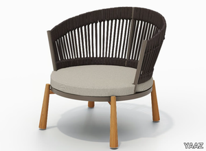 TURTLE - Rope and aluminium garden armchair _ YAAZ